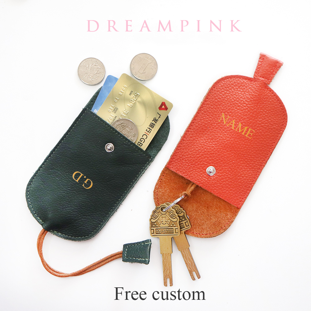 Monogram Keychain Leather - 무료 모노그램 소가죽 키 지갑, 사용자