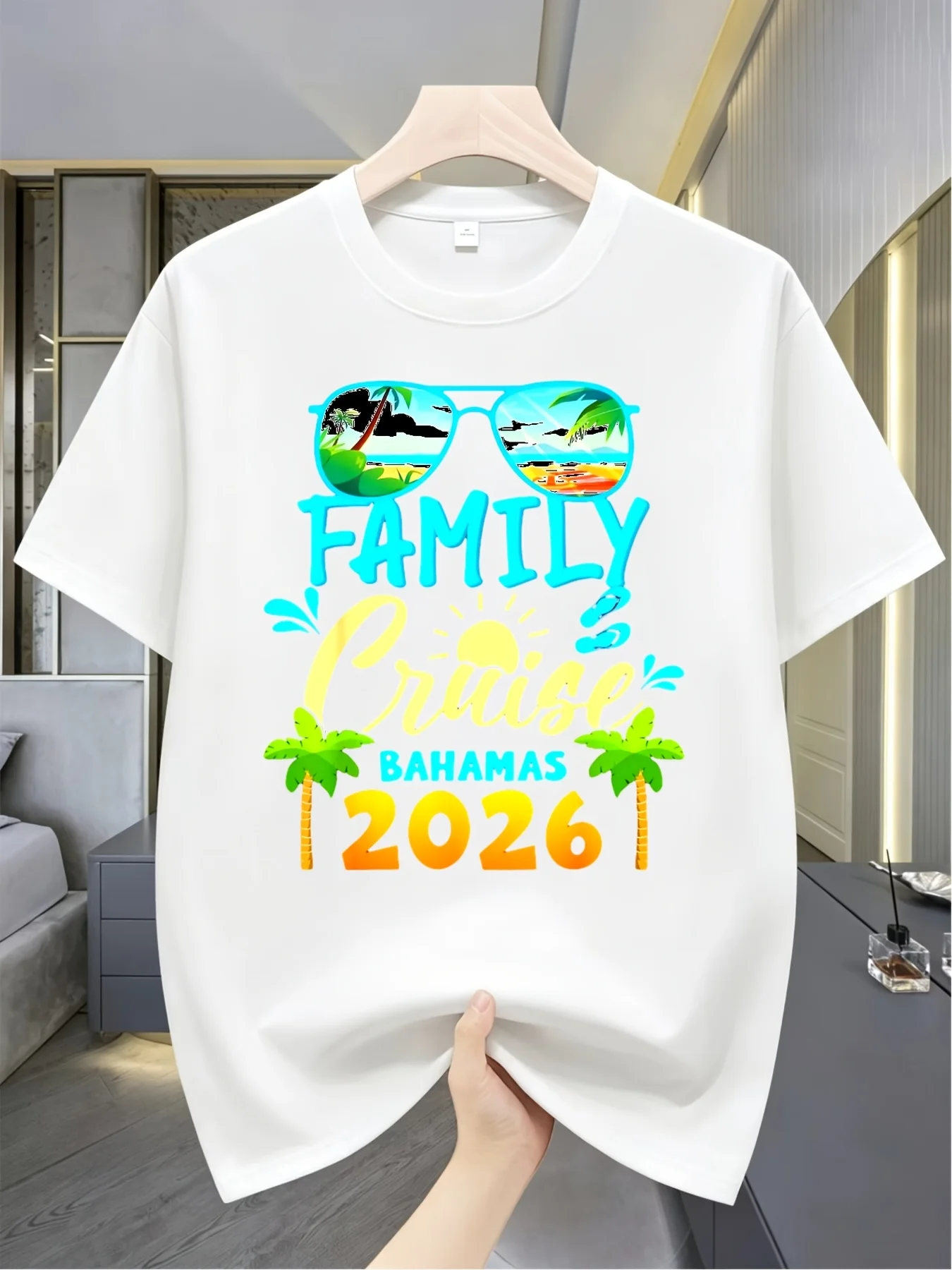 Family Tree Print - 2026 가족 크루즈 바하마 휴가용 매칭