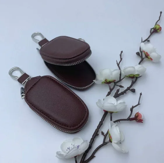 Monogram Keychain Leather - 모노그램 프린트 PU 가죽 자동차 키