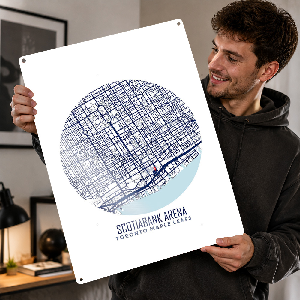 Custom Map Poster - 스코티아뱅크 아레나 지도 금속 포스터 스포츠