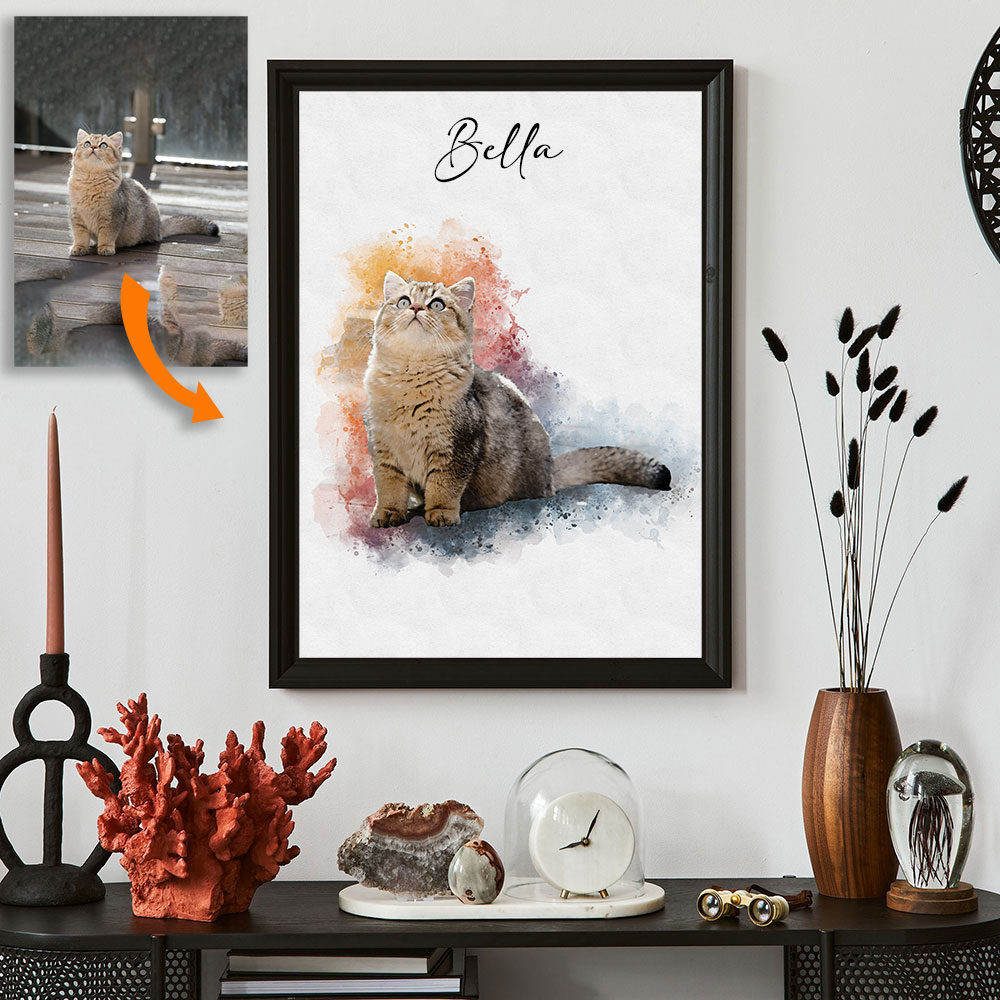 Pet Portrait Custom - 사진으로 만든 맞춤 애완동물 초상화 -