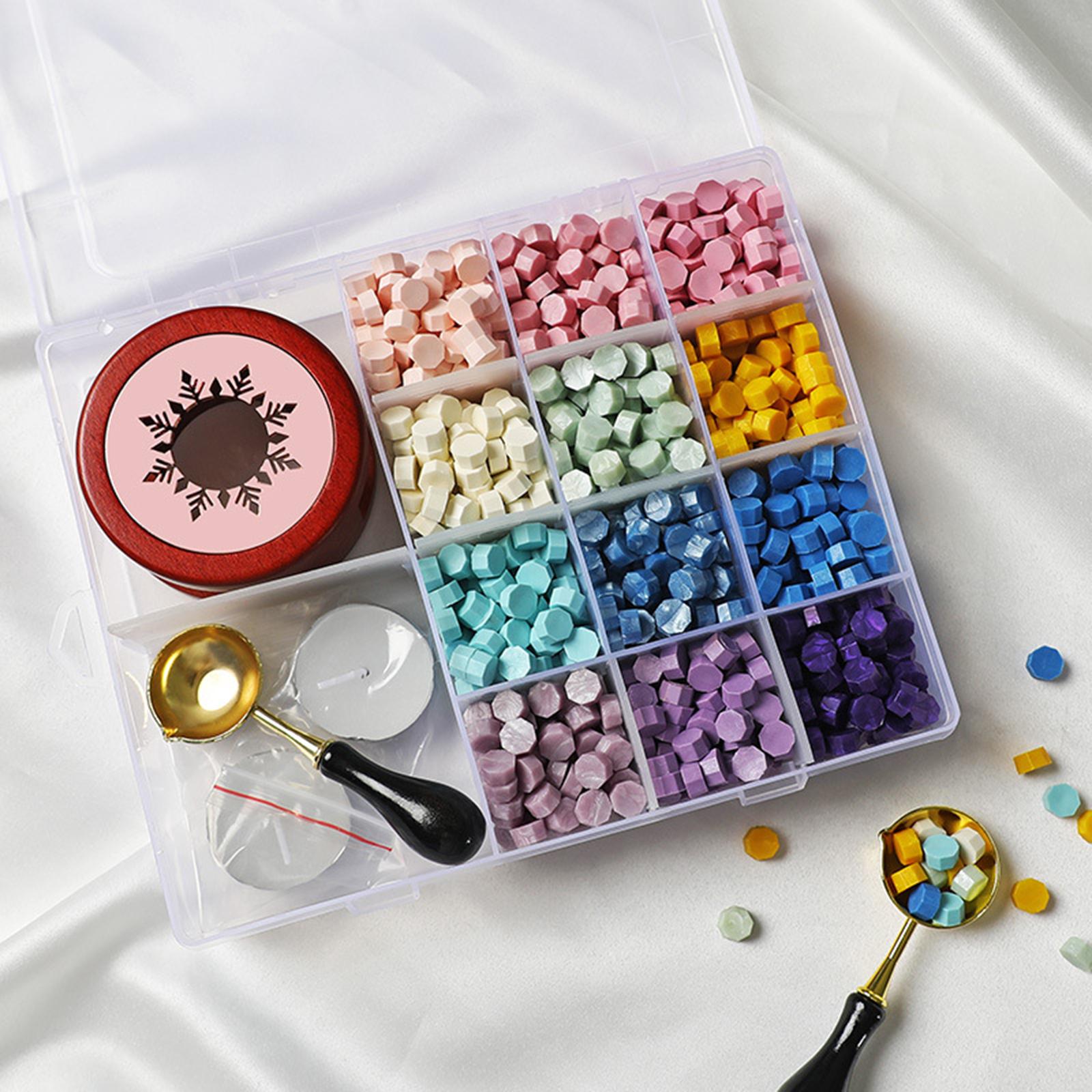 Wax Seal Letter Kit - 왁스 멜팅 스푼, 티라이트 양초, 왁스