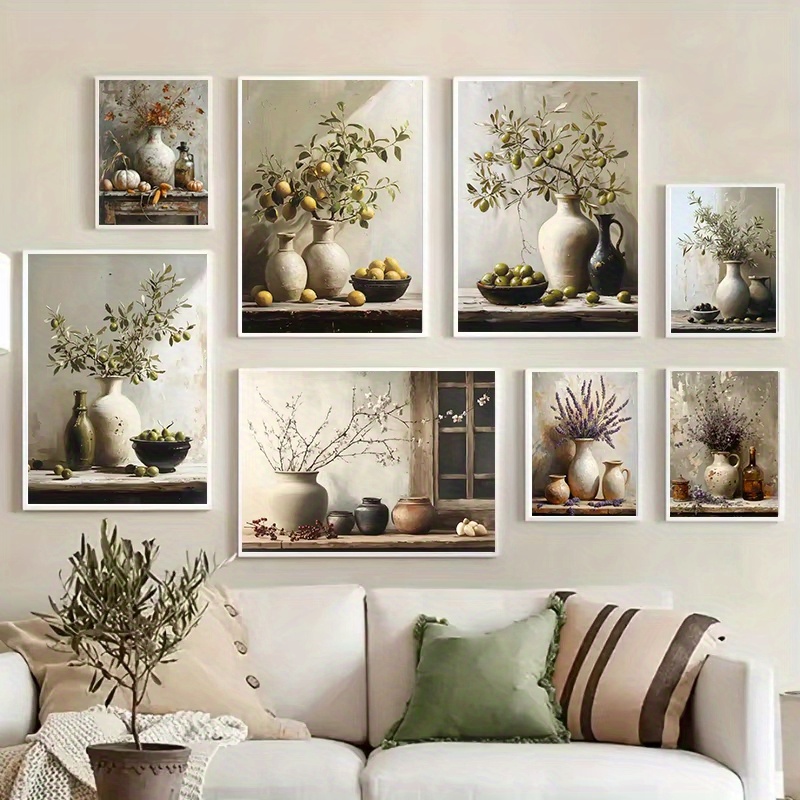 Family Tree Print - 1pc 프레임리스 레트로 정물화 포스터 인쇄