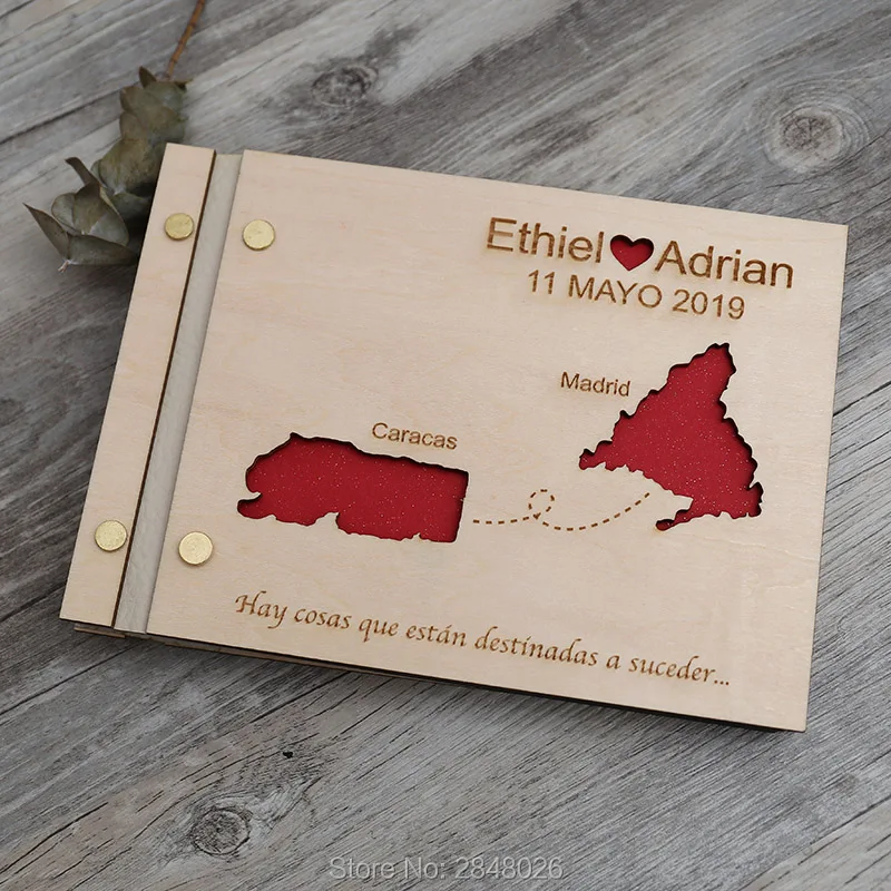 지도 새겨진 결혼식 방명록, 맞춤형 목조 결혼식 사랑  - Custom Star Map 리뷰 및 가격