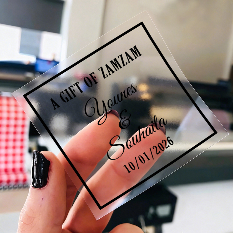 50PCS 정사각형 맞춤형 웨딩 스티커 투명 배경 스티 - Personalised Candle Label 리뷰 및 가격