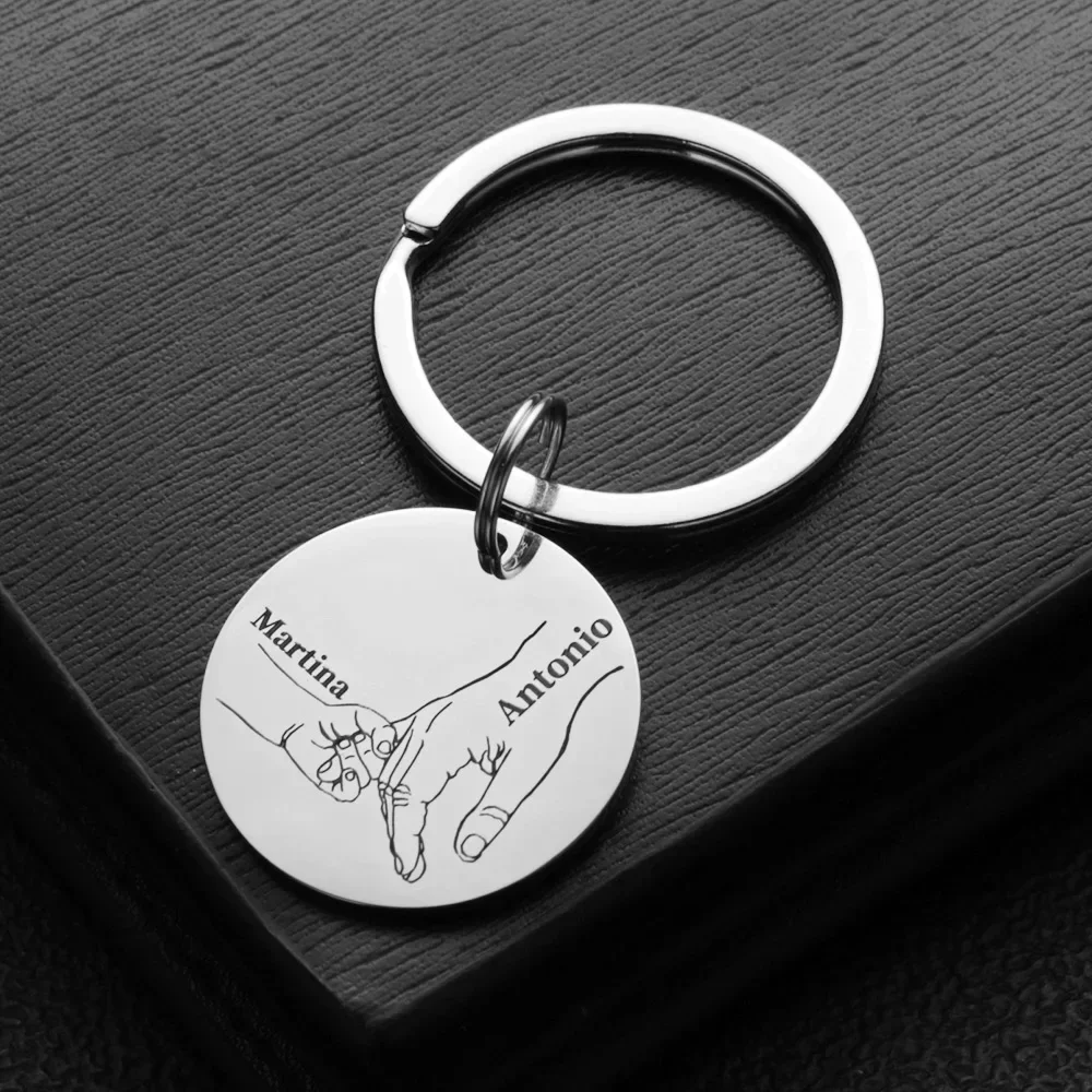 개인화 된 키 체인 사용자 정의 이름 아버지의 어머니의 - Initial Ring Custom 리뷰 및 가격