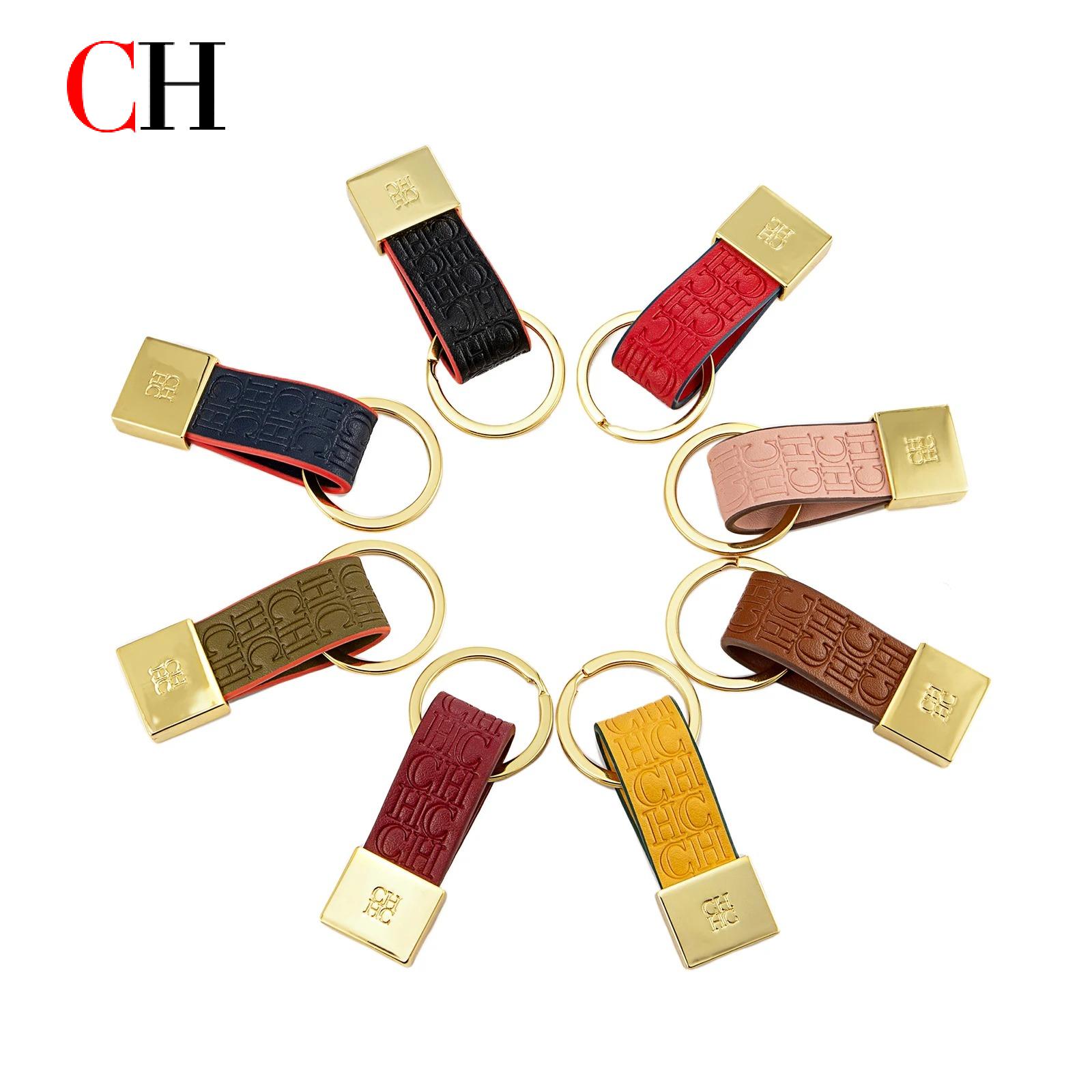 CH 엠보싱 모노그램 가죽 키체인 금도금 키링 고급스러 - Monogram Keychain Leather 리뷰 및 가격