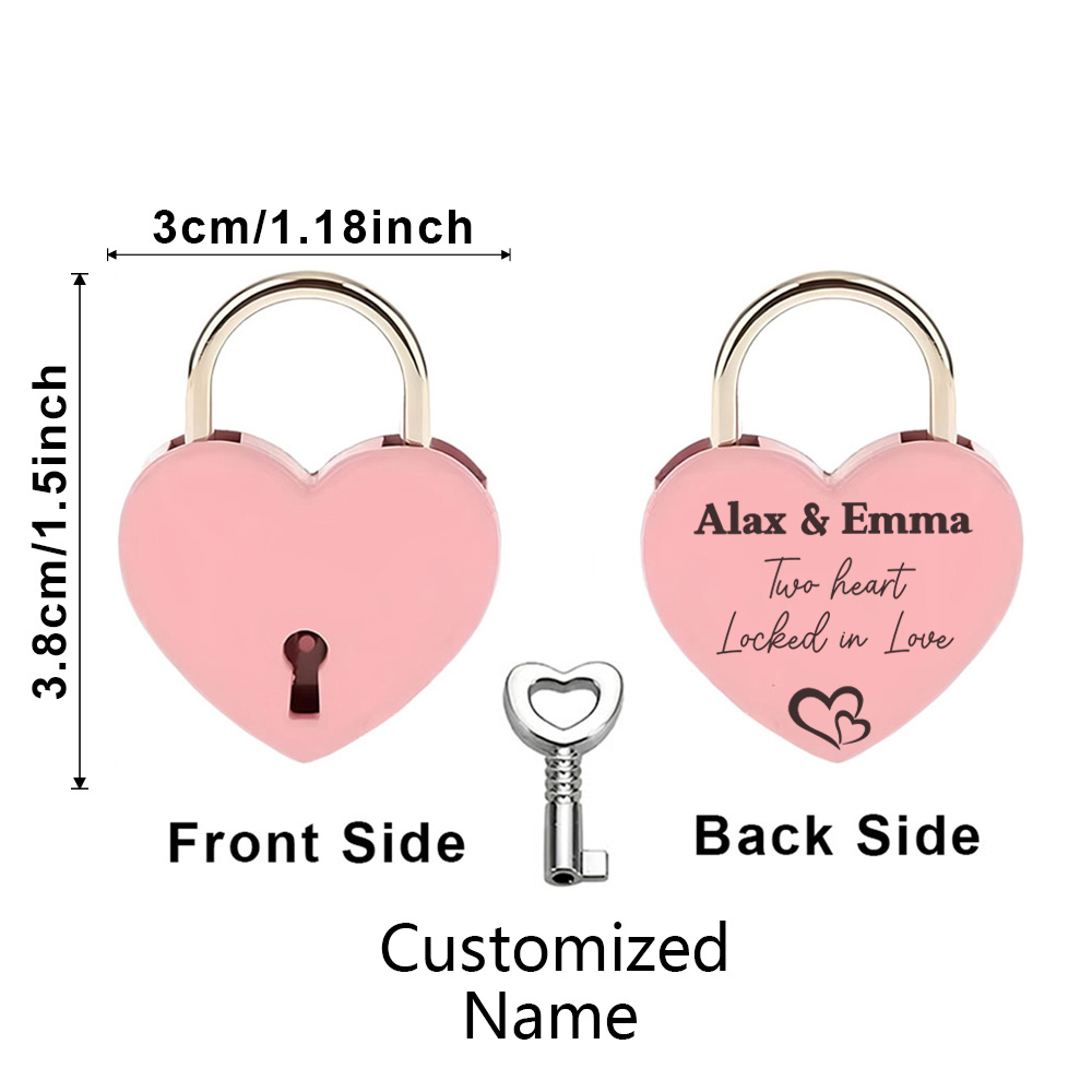1PC 올드 앤틱 스타일 사랑에 빠진 자물쇠, 개인 맞 - Personalized Name Box 리뷰 및 가격