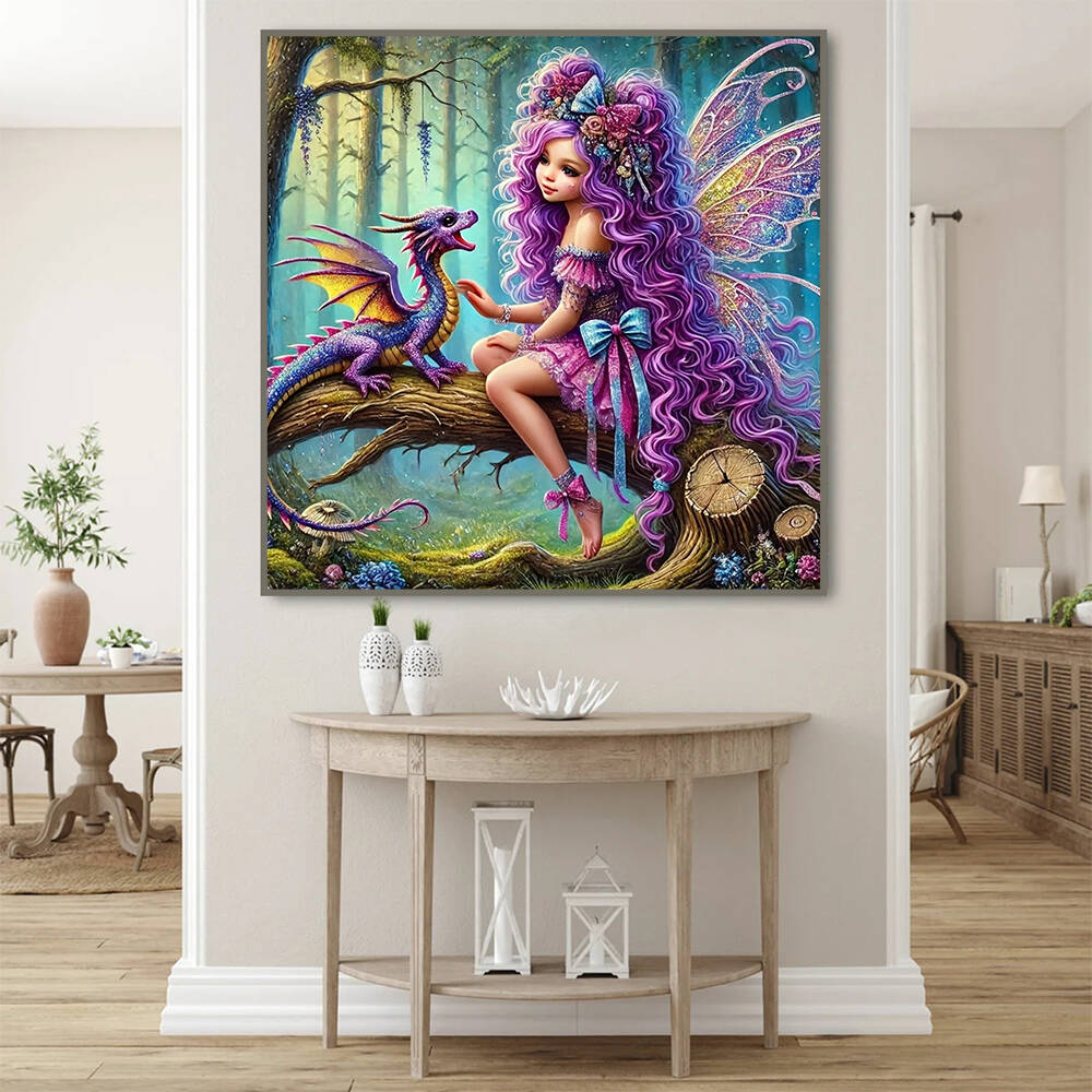 풀 스퀘어 라운드 다이아몬드 모자이크 소녀 초상화 그림 - Photo Mosaic Print 리뷰 및 가격