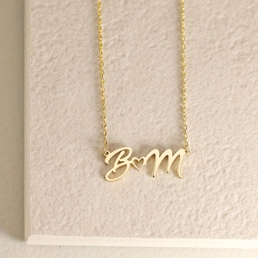 여성을위한 사용자 정의 이름 목걸이 방수 스테인레스 스 - Name Necklace Custom 리뷰 및 가격