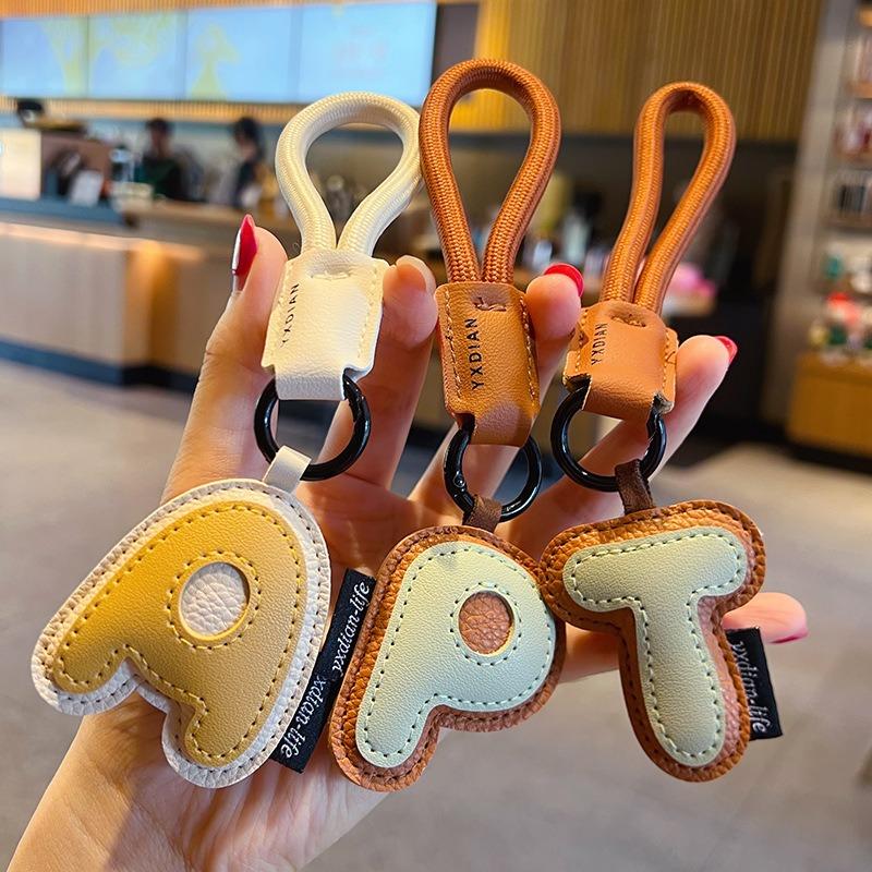 26 알파벳 PU 가죽 키체인 패션 한국 카와이 자동차 - Monogram Keychain Leather 리뷰 및 가격
