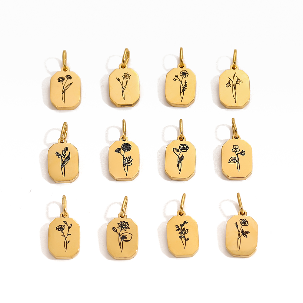 세련된 뜨거운 판매 출생 달 크리스탈 꽃 디자인 골드  - Birth Flower Necklace 리뷰 및 가격