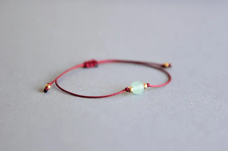 녹색 어벤츄린 크리스탈 낙천주의 기쁨 행운을 빌어요 성 - Coordinates Bracelet 리뷰 및 가격