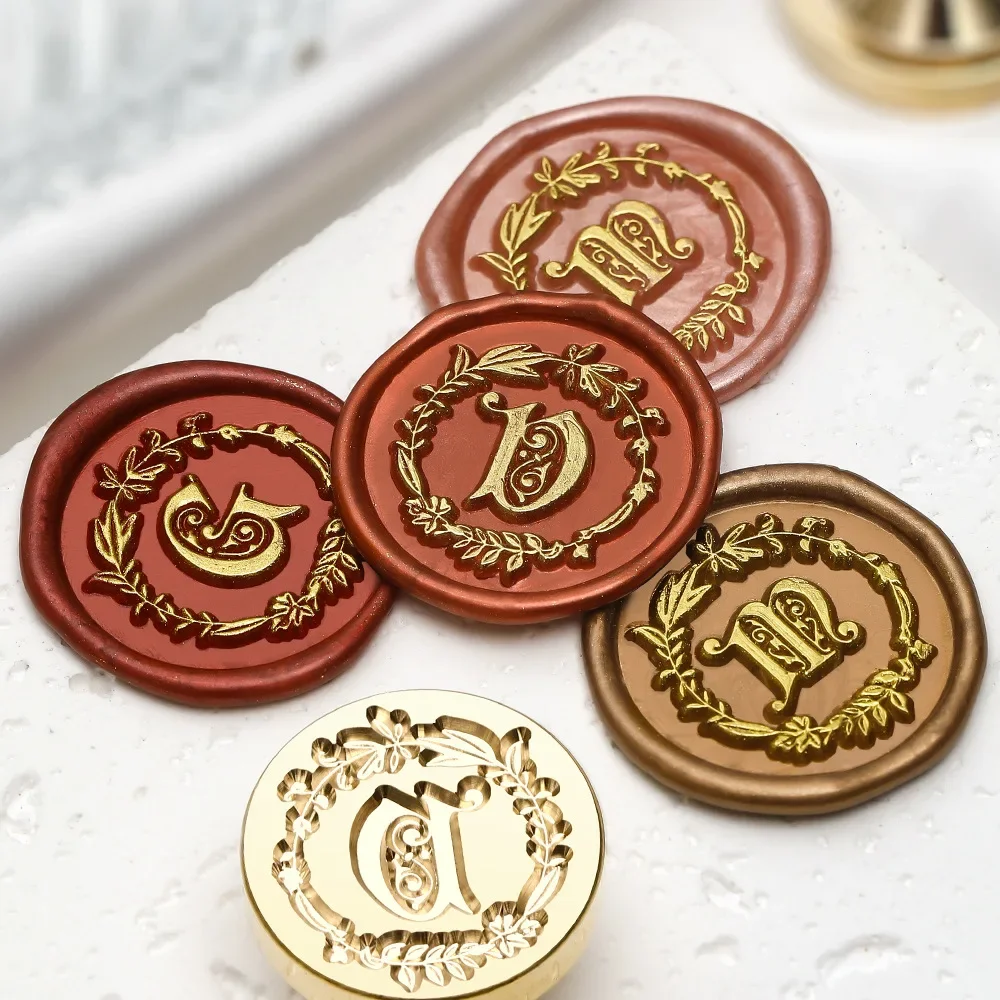 꽃 화환 문자 왁스 도장 스탬프, 26 문자 시리즈 씰 - Wax Seal Letter Kit 리뷰 및 가격