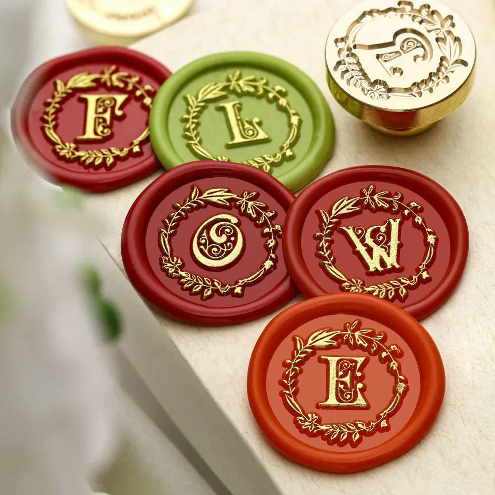 꽃 화환 문자 왁스 도장 스탬프, 26 문자 시리즈 씰 - Wax Seal Letter Kit 리뷰 및 가격