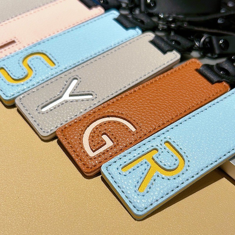 클래식 PU 가죽 키체인 A-Z, 26 이니셜 참 키링 - Monogram Keychain Leather 리뷰 및 가격