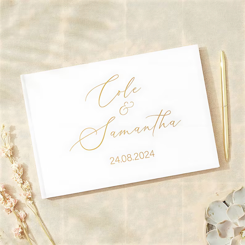 결혼 선물을위한 맞춤형 방명록 흰색 고귀한 메시지 사진 - Custom Photo Book 리뷰 및 가격