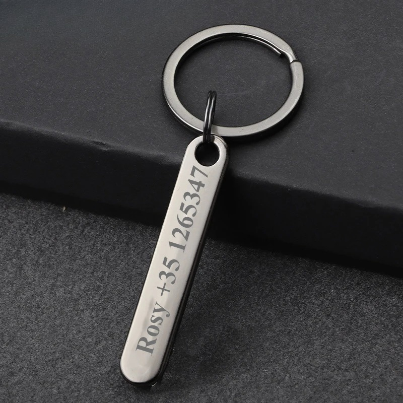 무료 조각 개인화 된 이름/전화 번호와 맞춤 키 체인  - Initial Ring Custom 리뷰 및 가격