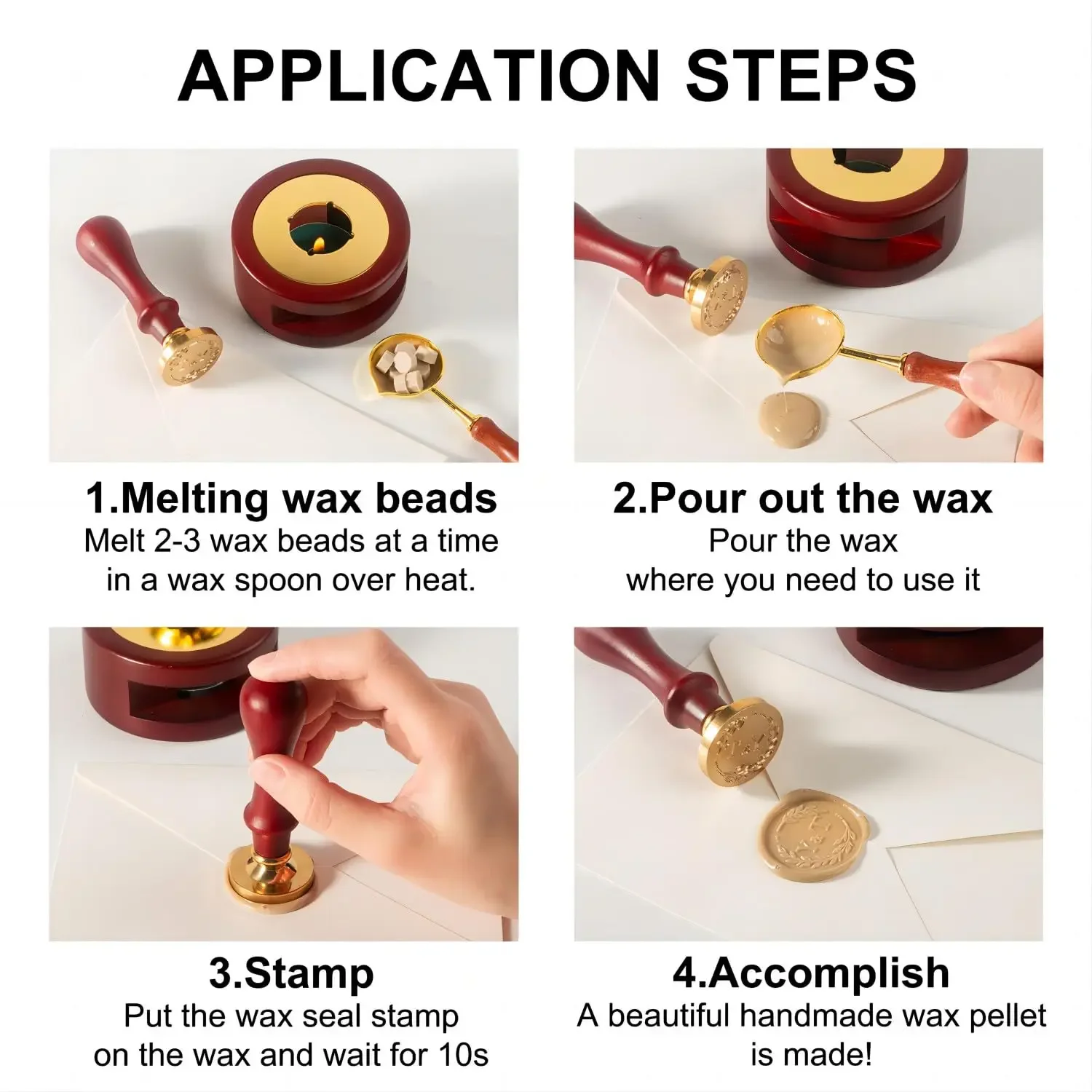 맞춤형 왁스 도장 스탬프 키트, 이중 이름 2 이니셜, - Wax Seal Letter Kit 리뷰 및 가격
