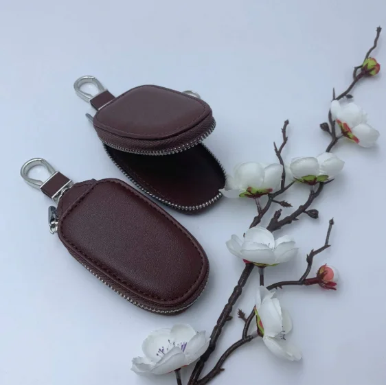 모노그램 프린트 PU 가죽 자동차 키 홀더, 금속 고리 - Monogram Keychain Leather 리뷰 및 가격