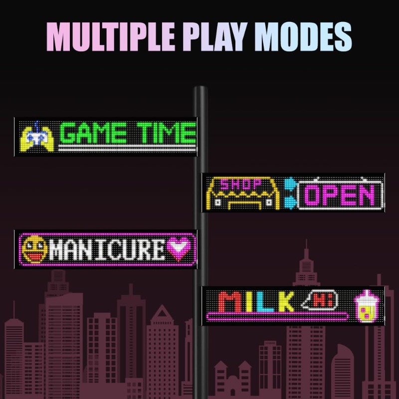 프로그래밍 가능한 LED 사인 스크롤링 플렉시블 디스플 - Custom Map Poster 리뷰 및 가격
