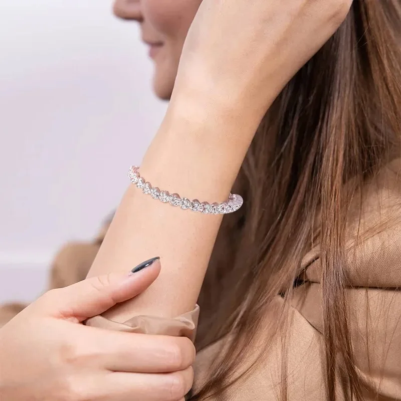 패션 여성의 크리스탈 팔찌 금색과 은색 로즈 골드 컬러 - Coordinates Bracelet 리뷰 및 가격