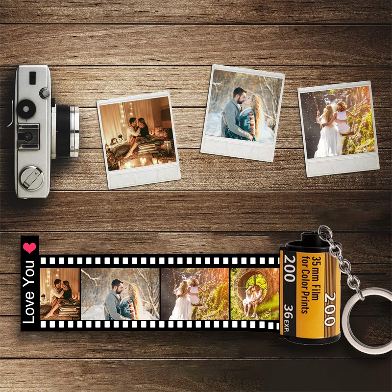 맞춤형 사진 카메라 필름 롤 키체인(사진 릴 앨범 포함 - Custom Photo Book 리뷰 및 가격