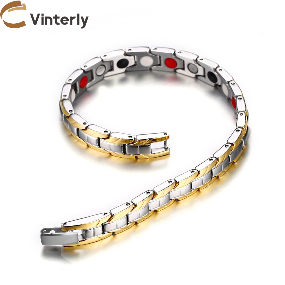 Vinterly 자기 팔찌 건강 에너지 체인 링크 골드 - Coordinates Bracelet 리뷰 및 가격