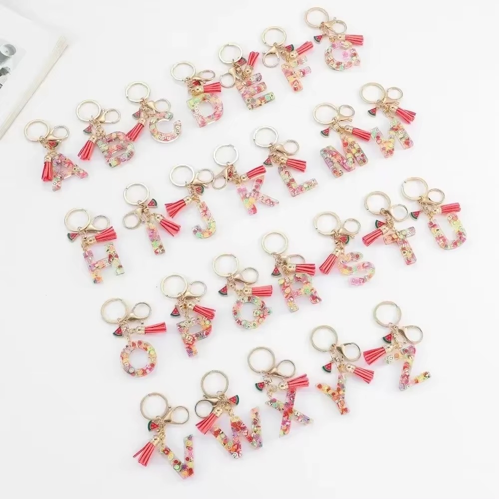 개인화 된 A-Z 열쇠 고리 버클 체인 Y2k 새로운  - Monogram Keychain Leather 리뷰 및 가격