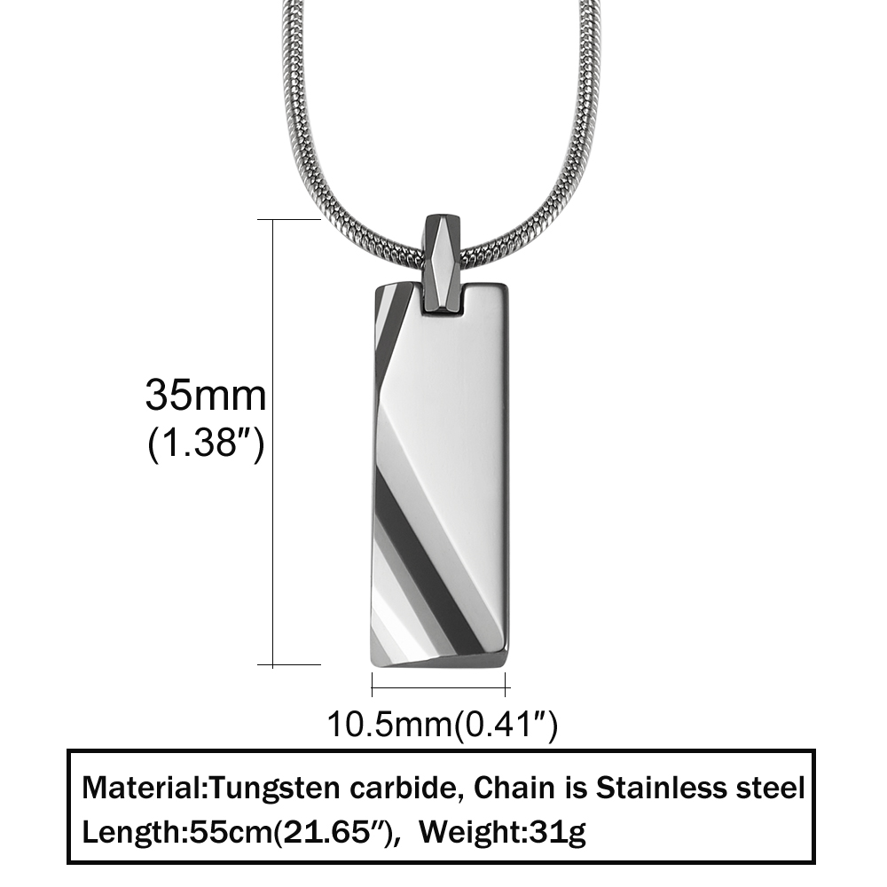 남성용 맞춤형 텅스텐 카바이드 펜던트, 스크래치 방지, - Name Necklace Custom 리뷰 및 가격