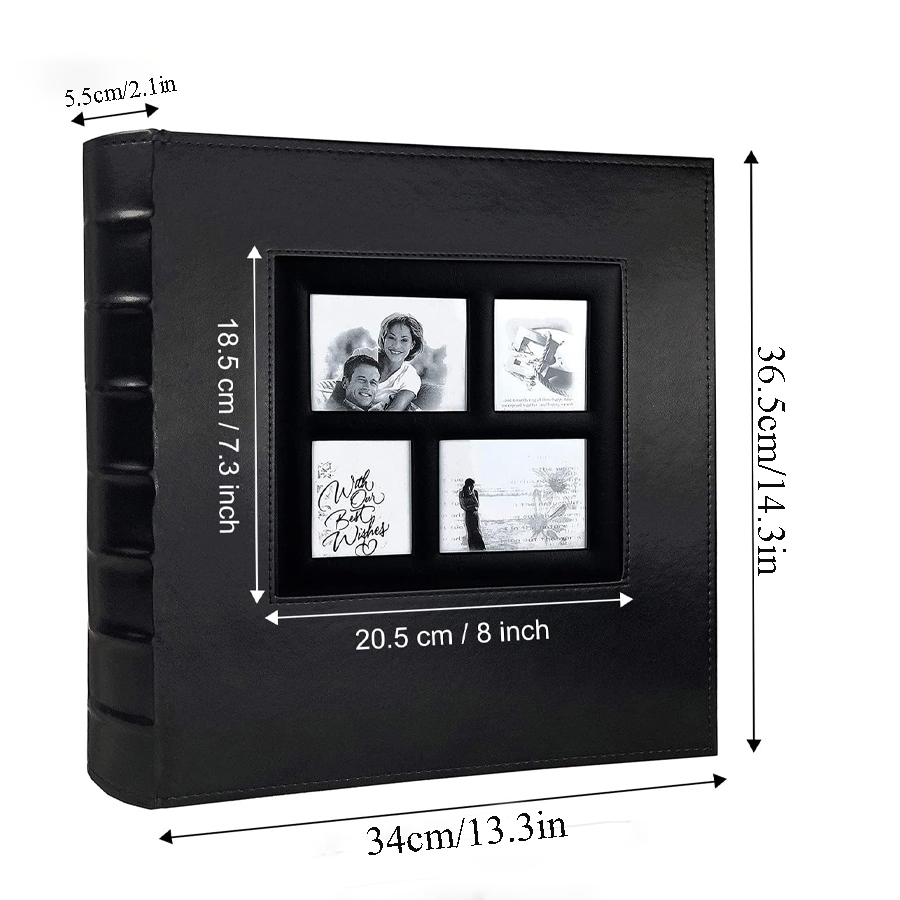 사진 앨범 4x6 500 사진 페이지 대용량 가죽 커버 - Custom Photo Book 리뷰 및 가격