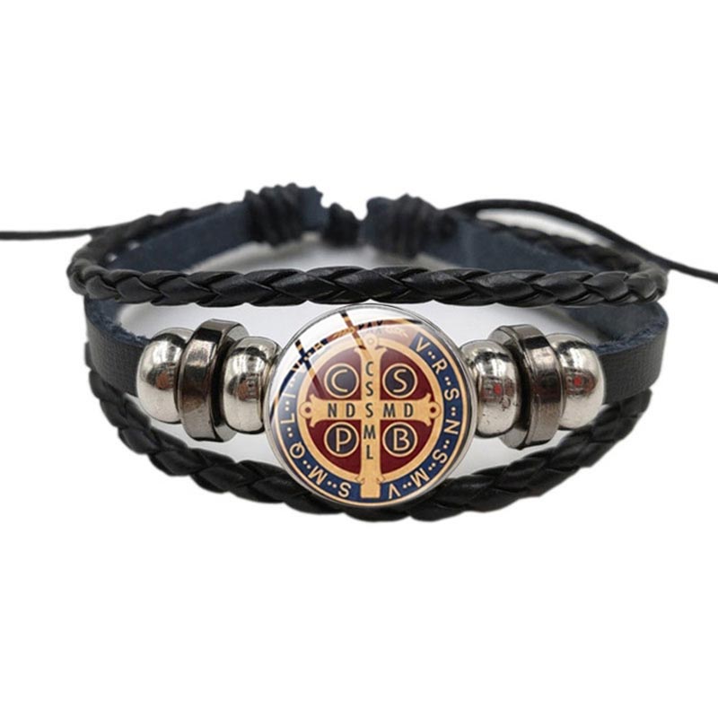 가톨릭 세인트 베네딕트 엑소시즘 가죽 팔찌 Nursia - Coordinates Bracelet 리뷰 및 가격