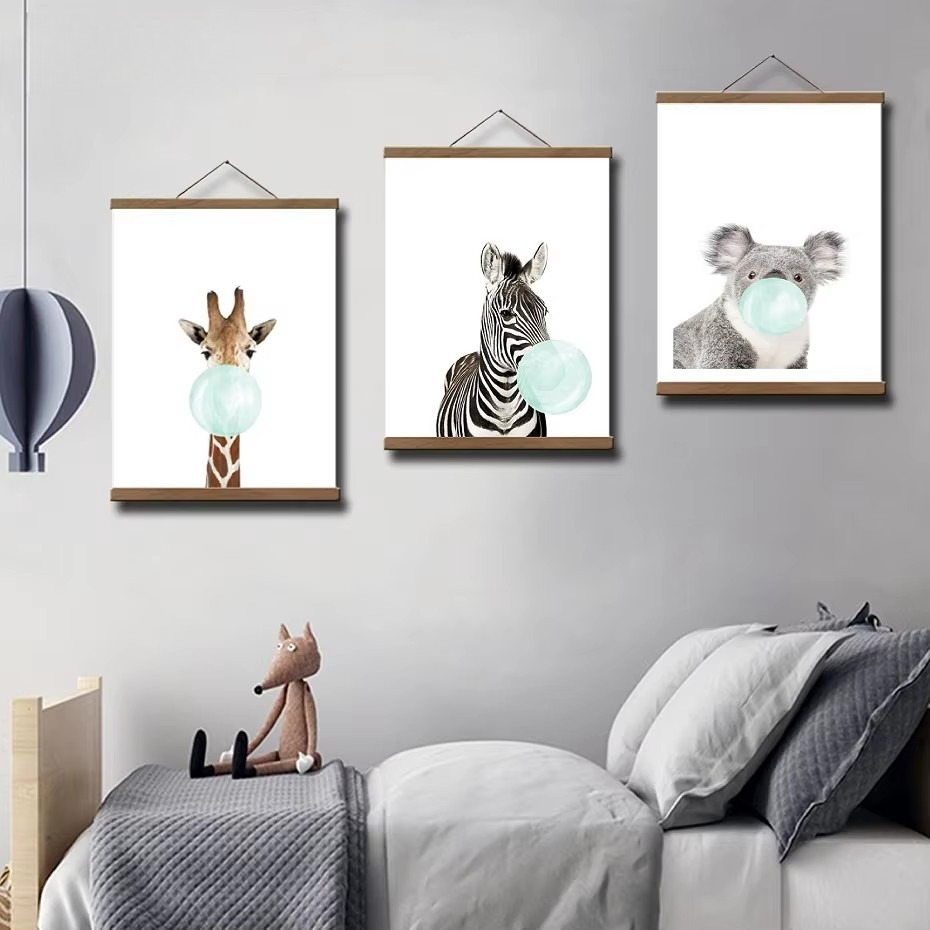 21-90cm 자석 나무 사진 포스터 걸이 액자 사진  - Engraved Wood Frame 리뷰 및 가격