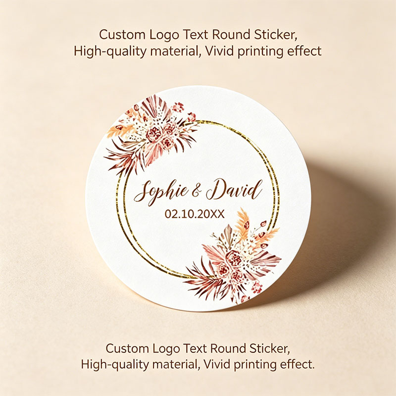 사용자 정의 이름 날짜 웨딩 스티커 Boho Dusty - Personalized Name Box 리뷰 및 가격
