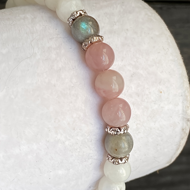 1개/문스톤, 래브라도라이트 및 로즈 쿼츠 팔찌 차분함 - Coordinates Bracelet 리뷰 및 가격