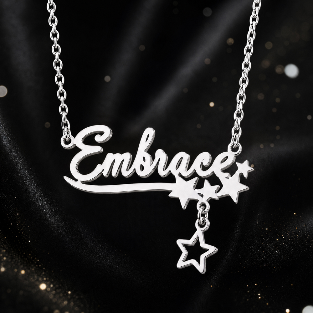 여성을위한 맞춤형 나비 이름 목걸이 스테인레스 스틸 초 - Name Necklace Custom 리뷰 및 가격