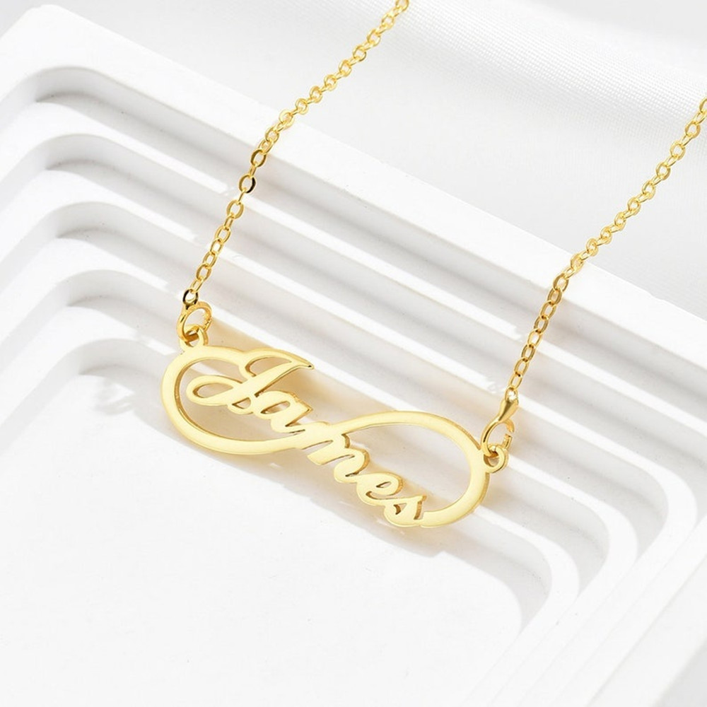 맞춤형 인피니티 네임 목걸이 금도금 스테인리스 스틸 개 - Birth Flower Necklace 리뷰 및 가격